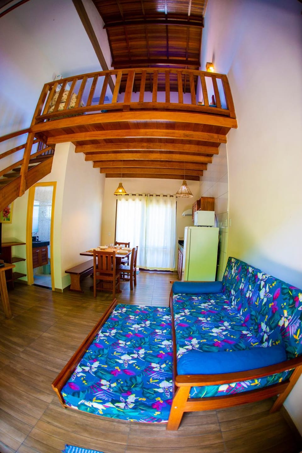 Bed, Living room, Seating area
