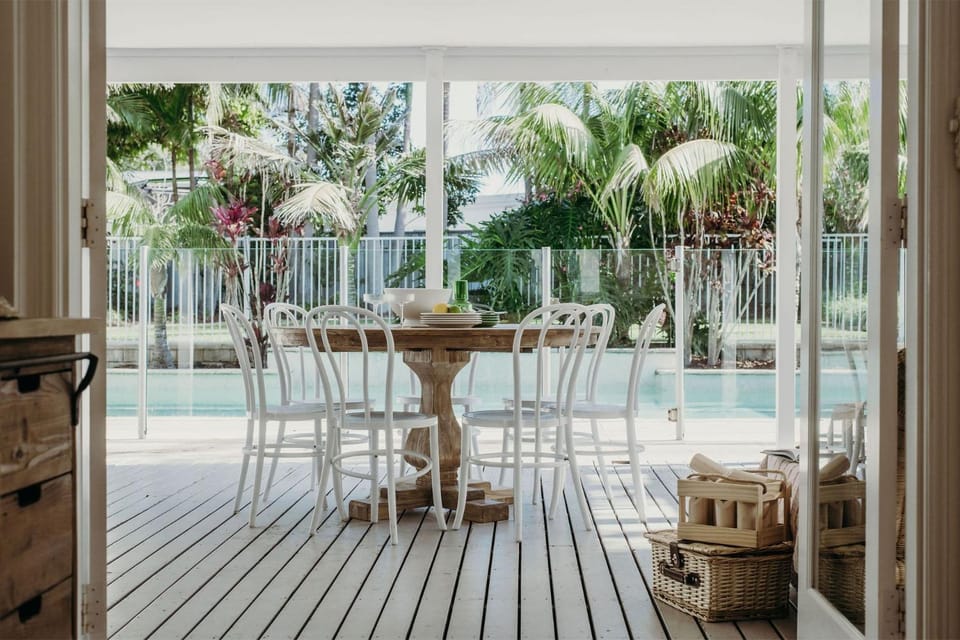 The Beach House, 25 Tomaree Road - fantastic house with pool, linen House in Shoal Bay