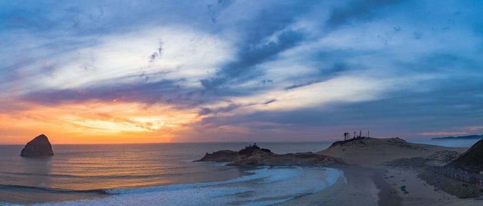 Beach, Sea view, Sunset