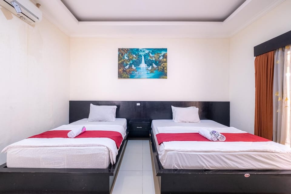 Bed, Bedroom, air conditioner