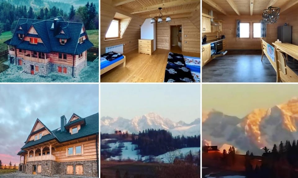 Dom z widokiem na Wierchy - panorama na Tatry - Traditional folk house Chalet in Lesser Poland Voivodeship