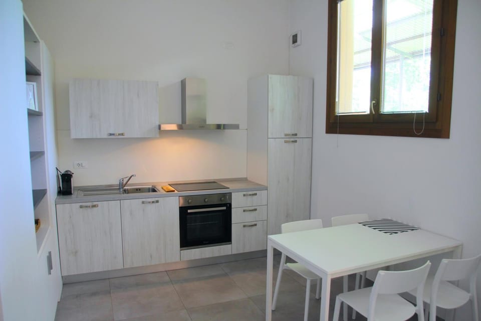 Kitchen or kitchenette, Dining area, oven, stove