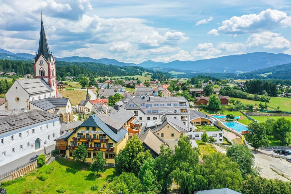 Nearby landmark, Bird's eye view