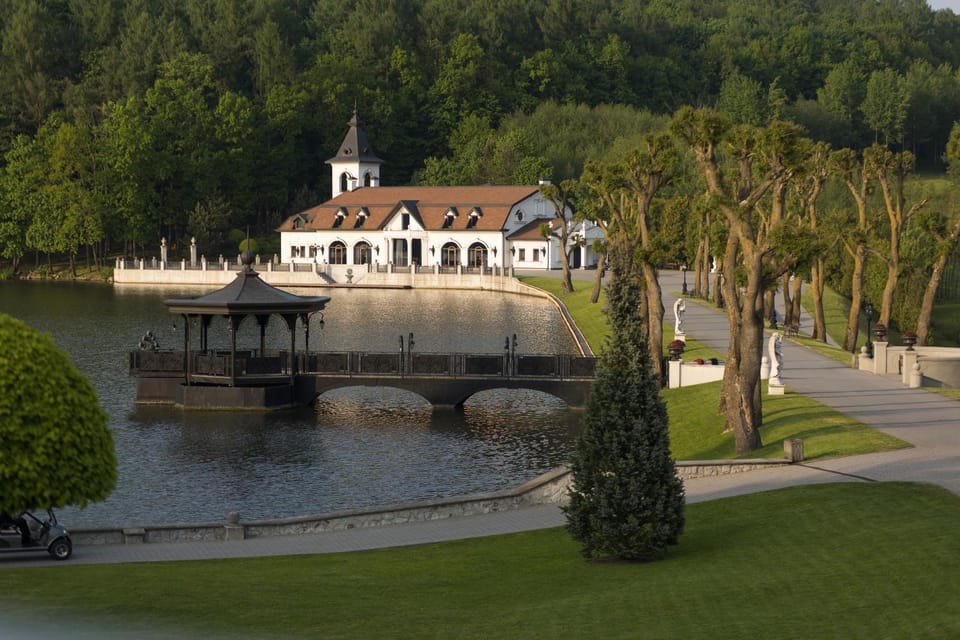 Property building, Spring, Day, Natural landscape, Lake view