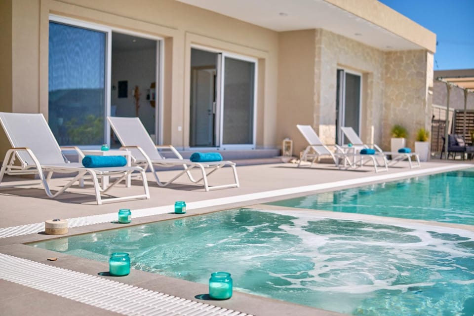 Patio, Natural landscape, Pool view, Swimming pool, sunbed