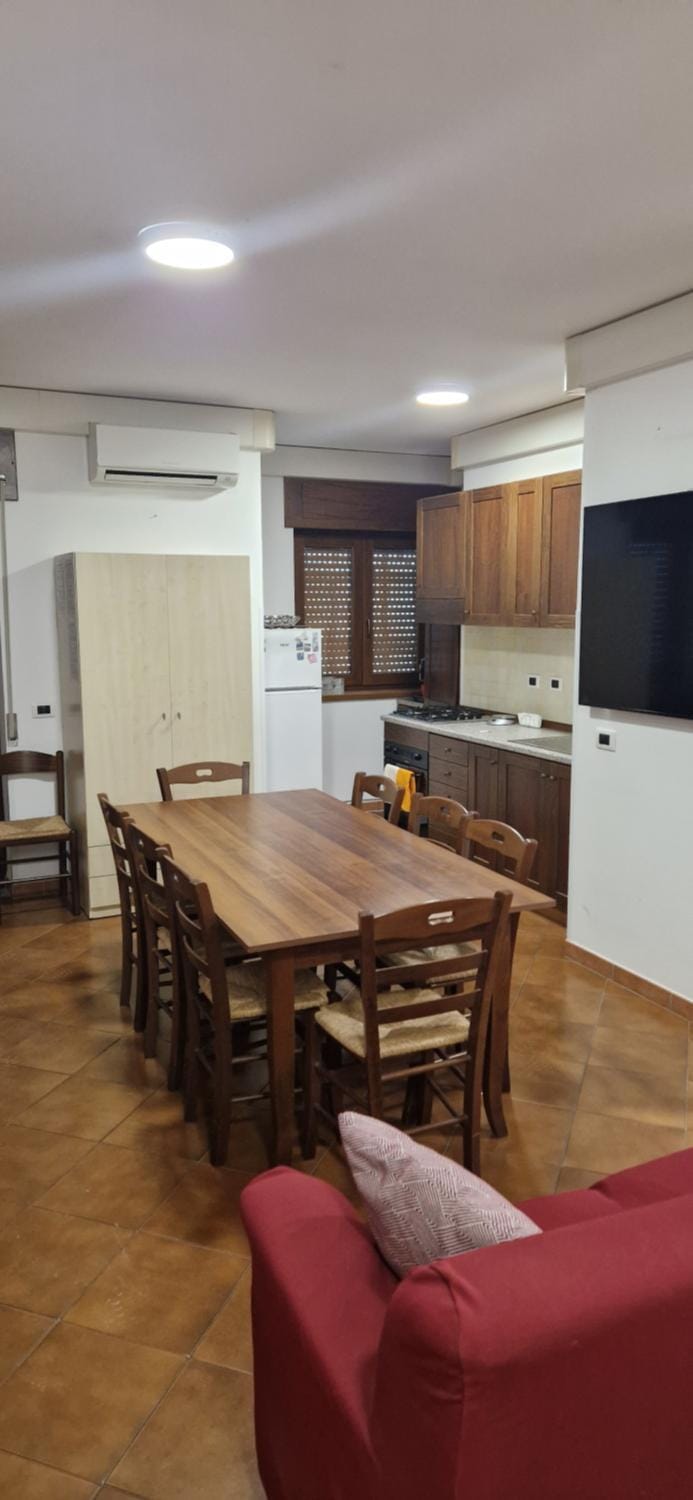 Kitchen or kitchenette, Living room, Dining area, stove