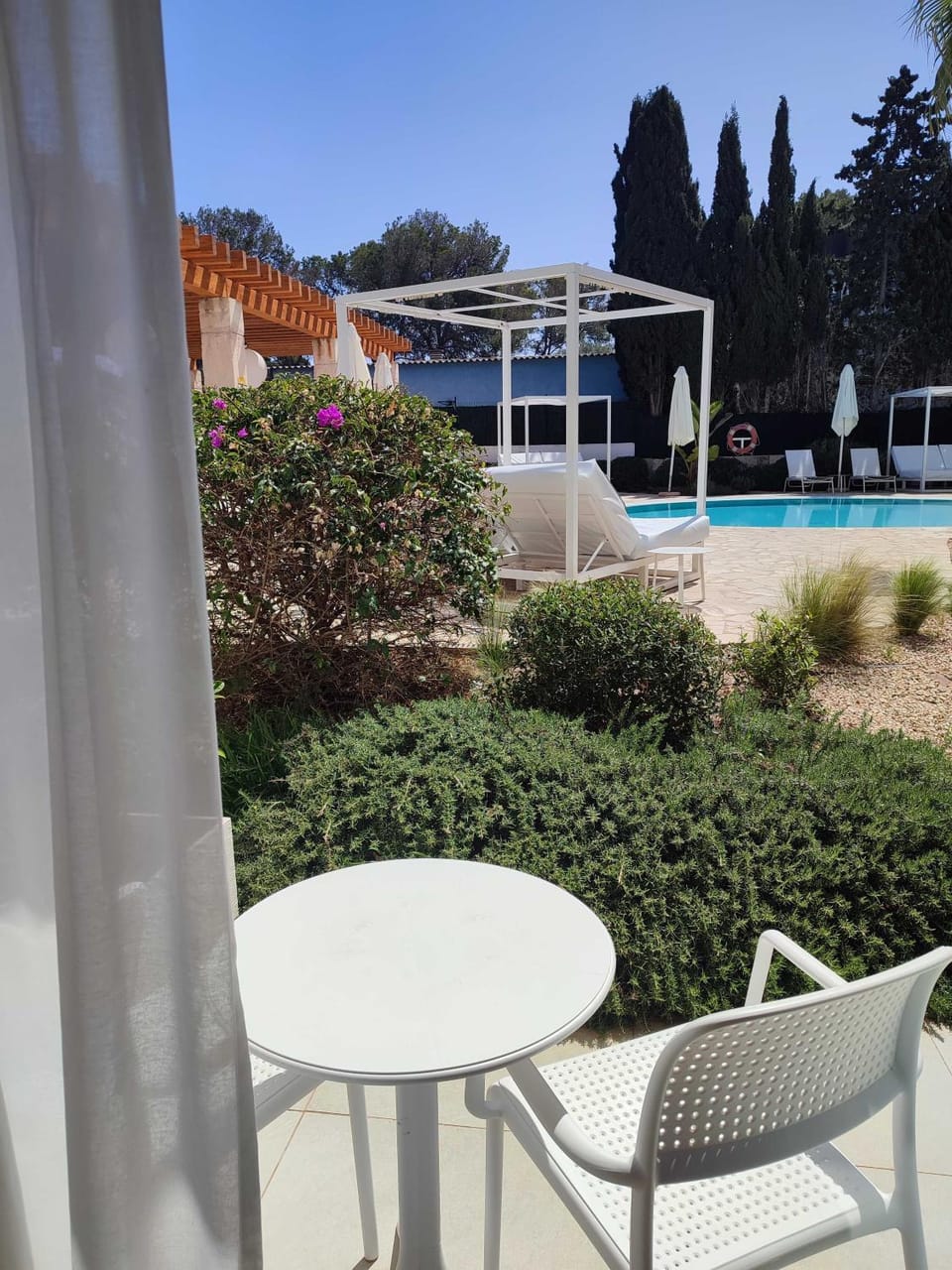 Patio, Garden view, Pool view
