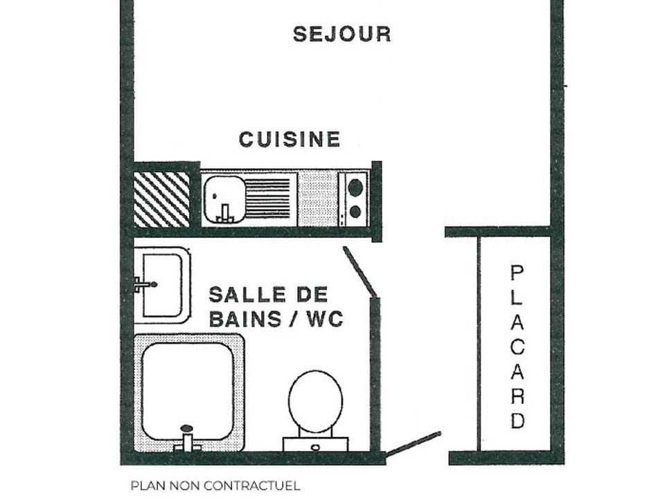 Studio équipé ski aux pieds - Les Menuires - FR-1-452-121 Apartment in Les Allues
