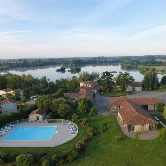 Property building, Natural landscape, Bird's eye view