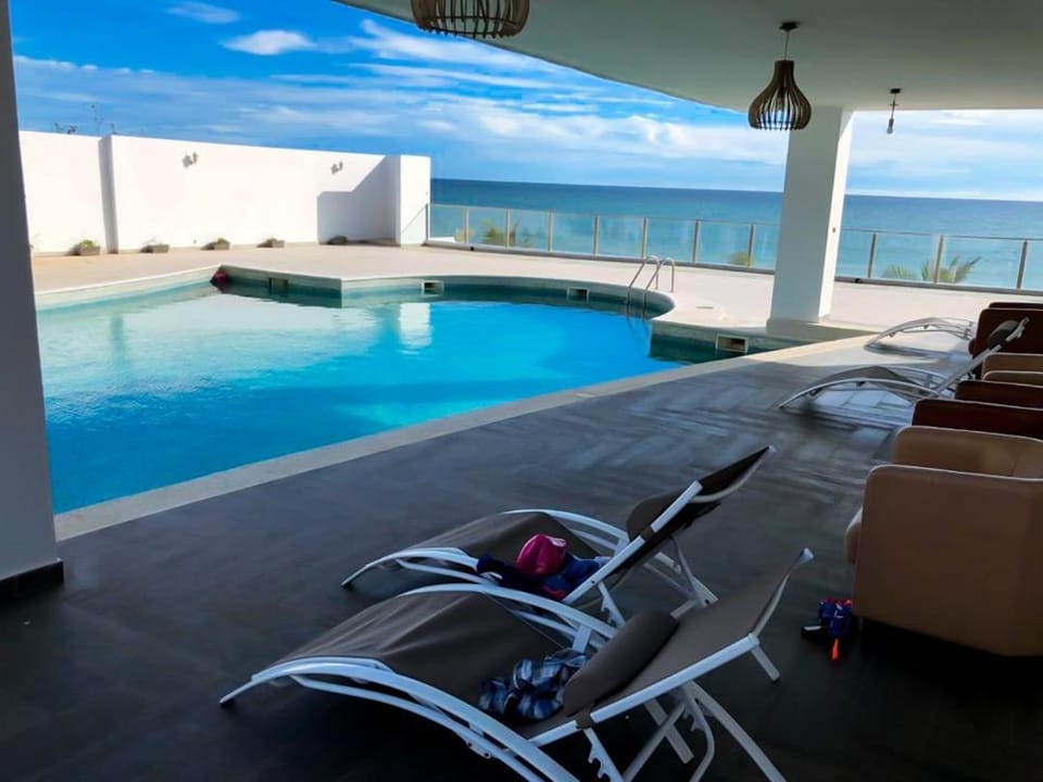 Patio, Pool view
