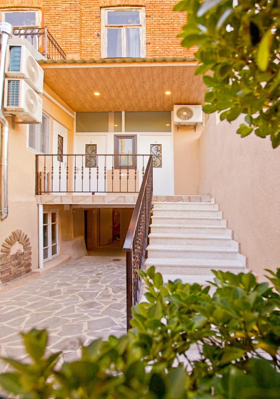 Patio, Facade/entrance, Garden, Balcony/Terrace, Seating area