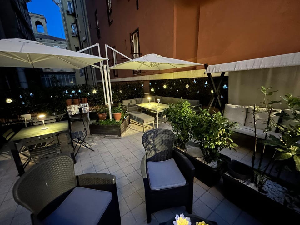 Property building, Night, Balcony/Terrace