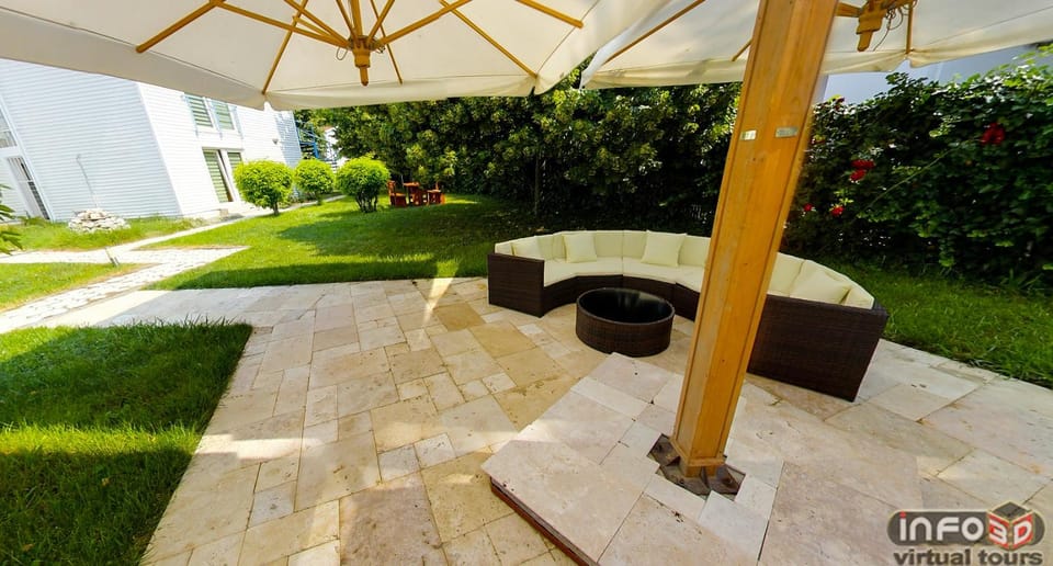 Property building, Day, Garden, Seating area, Garden view