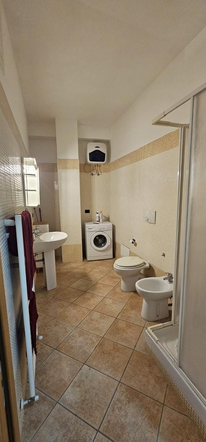 Shower, Toilet, Bathroom, washing machine