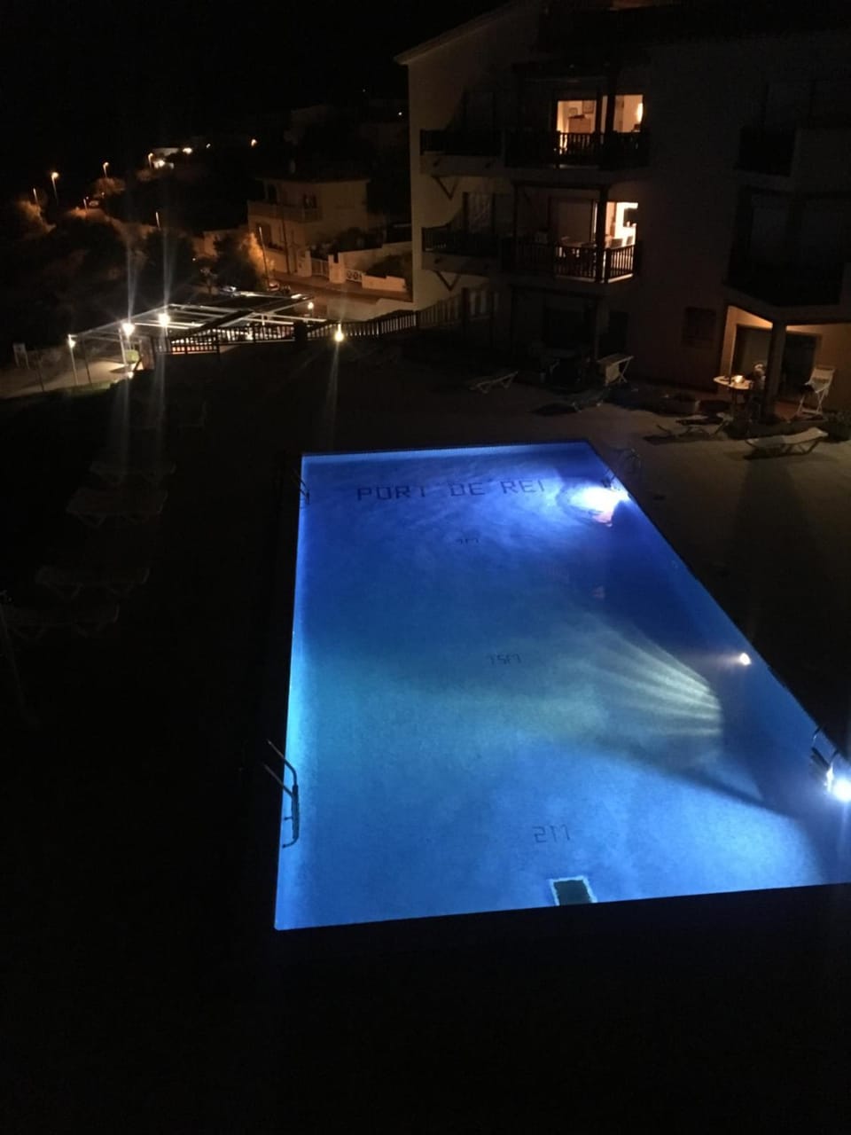 Night, Pool view