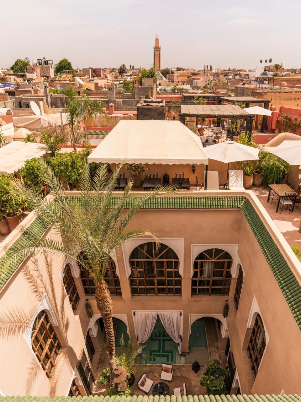 Property building, Patio, Balcony/Terrace, City view, Pool view, Swimming pool