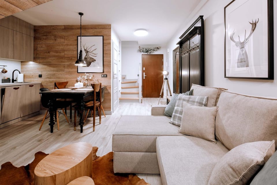 Kitchen or kitchenette, Living room, Photo of the whole room, Seating area, Dining area