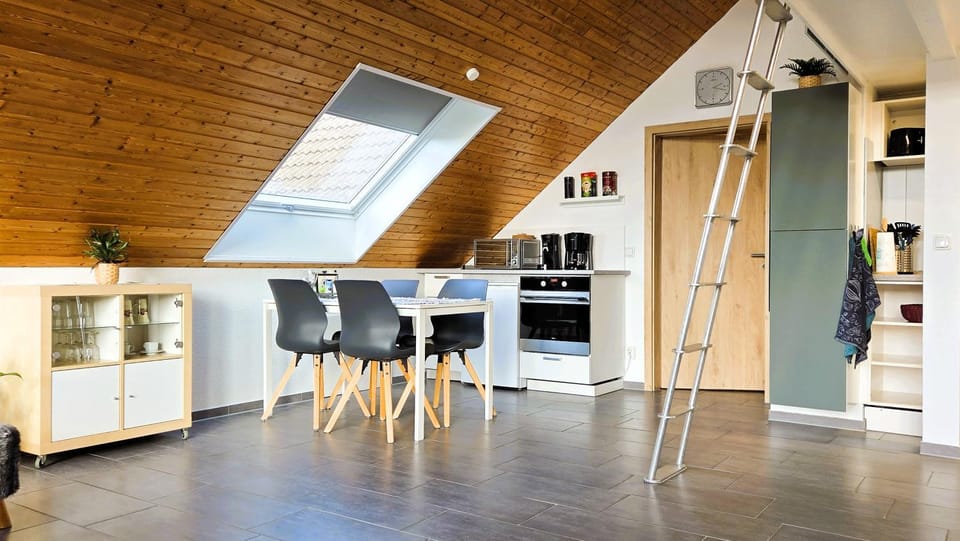 Kitchen or kitchenette, Dining area, oven, stove, toaster