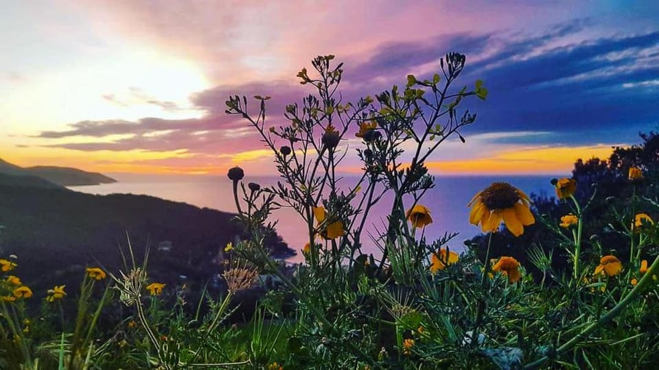 Natural landscape, Mountain view, Sunset
