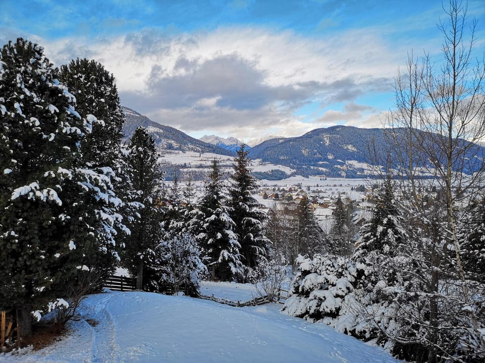 Natural landscape, Winter, Mountain view