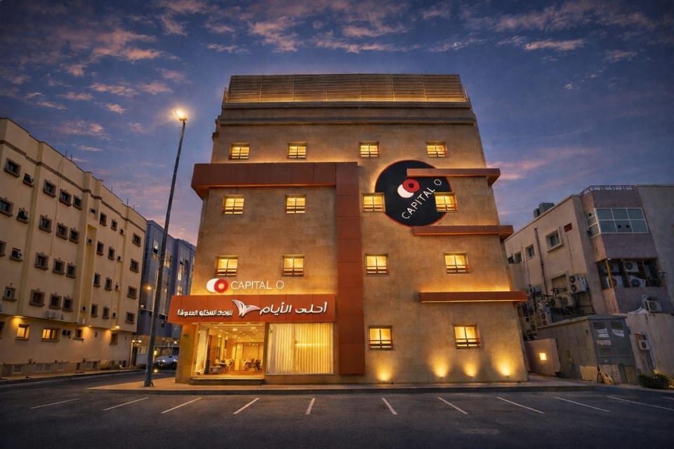 Property building, Night, Location, Parking
