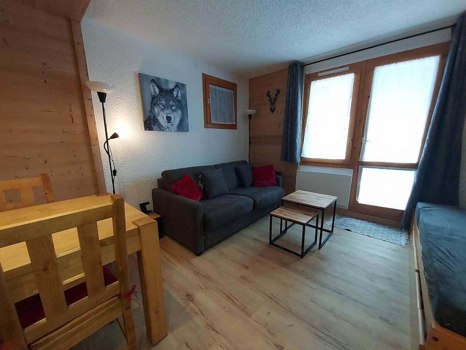Appartement 2 pièces à Valmorel, proche pistes et commerces, équipé, wifi, non-fumeur - FR-1-356-310 Apartment in Les Avanchers-Valmorel