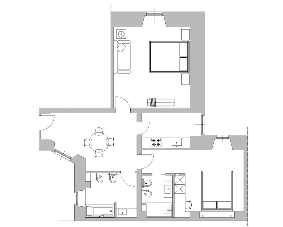 Shower, Toilet, Bathroom, TV and multimedia, Coffee/tea facilities, Kitchen or kitchenette, Living room, Other, Seating area, Dining area, Bedroom, Area and facilities