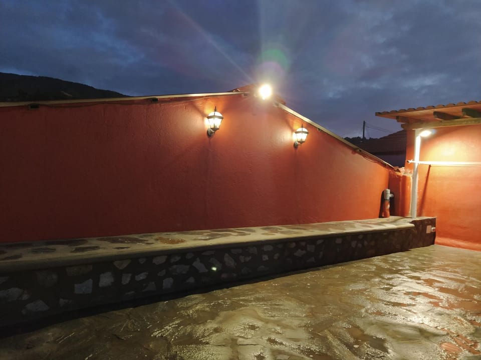 Property building, Night, Parking