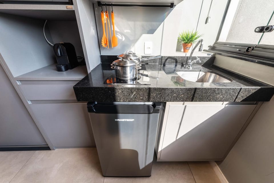 Coffee/tea facilities, Kitchen or kitchenette, minibar, stove