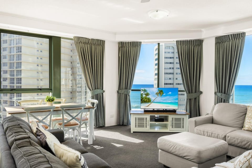 View (from property/room), Living room, Sea view