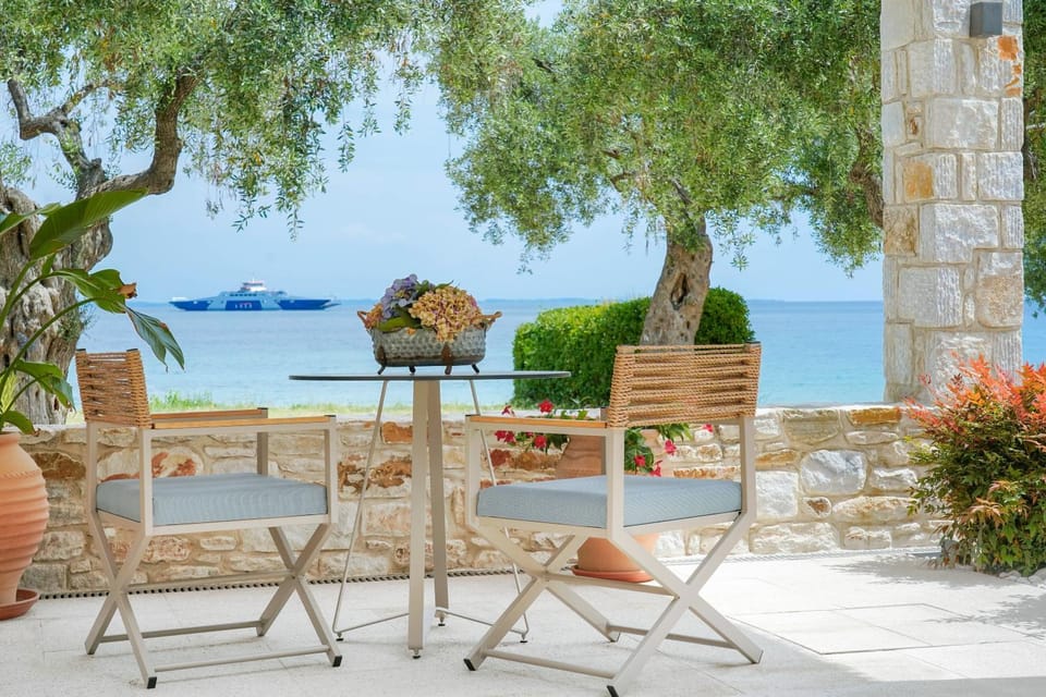 Patio, Natural landscape, Sea view