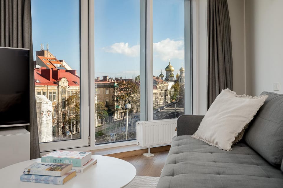 Living room, City view