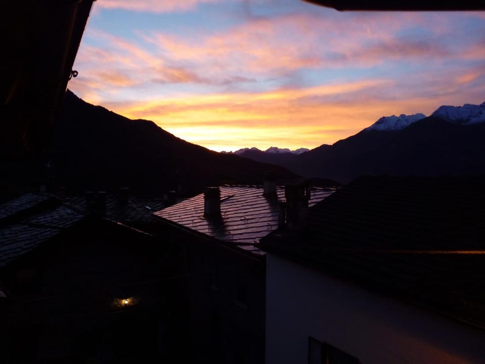 Mountain view, Sunset