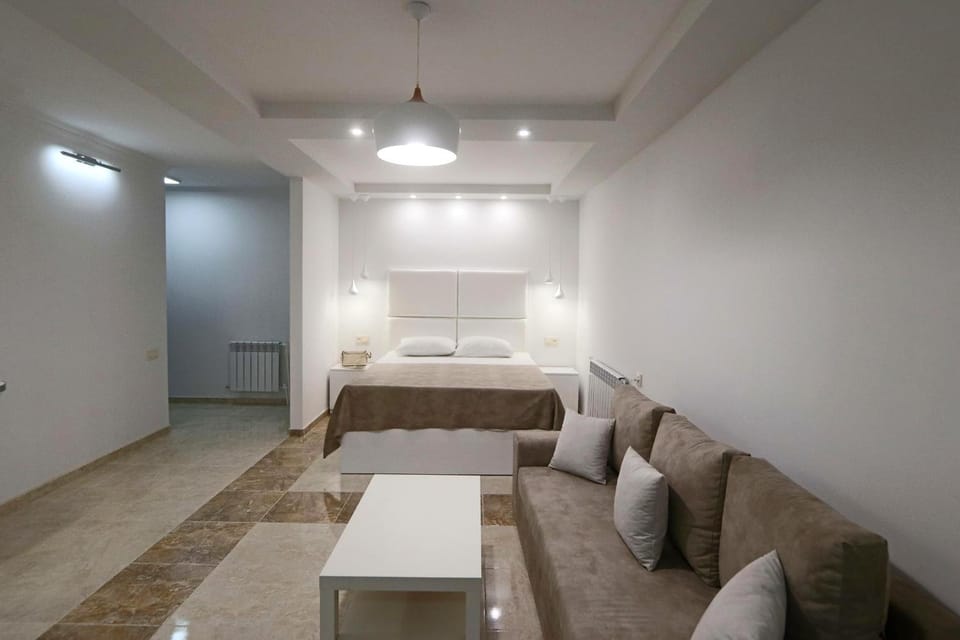 Bed, Living room, Photo of the whole room