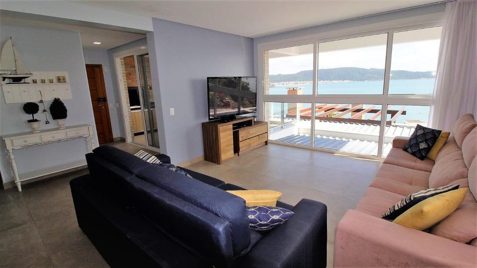 Living room, Seating area, Sea view