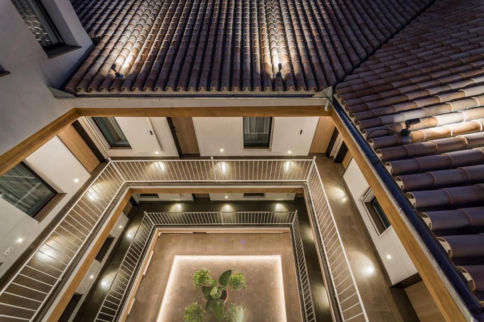 Patio, Bird's eye view, Inner courtyard view