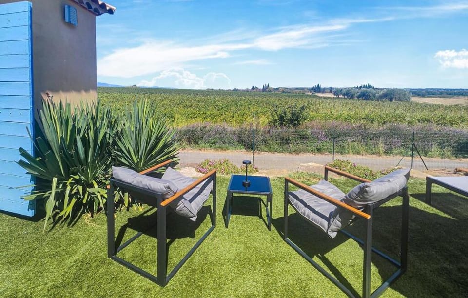 VILLA de CHARME avec piscine, sans vis à vis, vue sur les vignes et oliviers Vacation rental in Occitanie