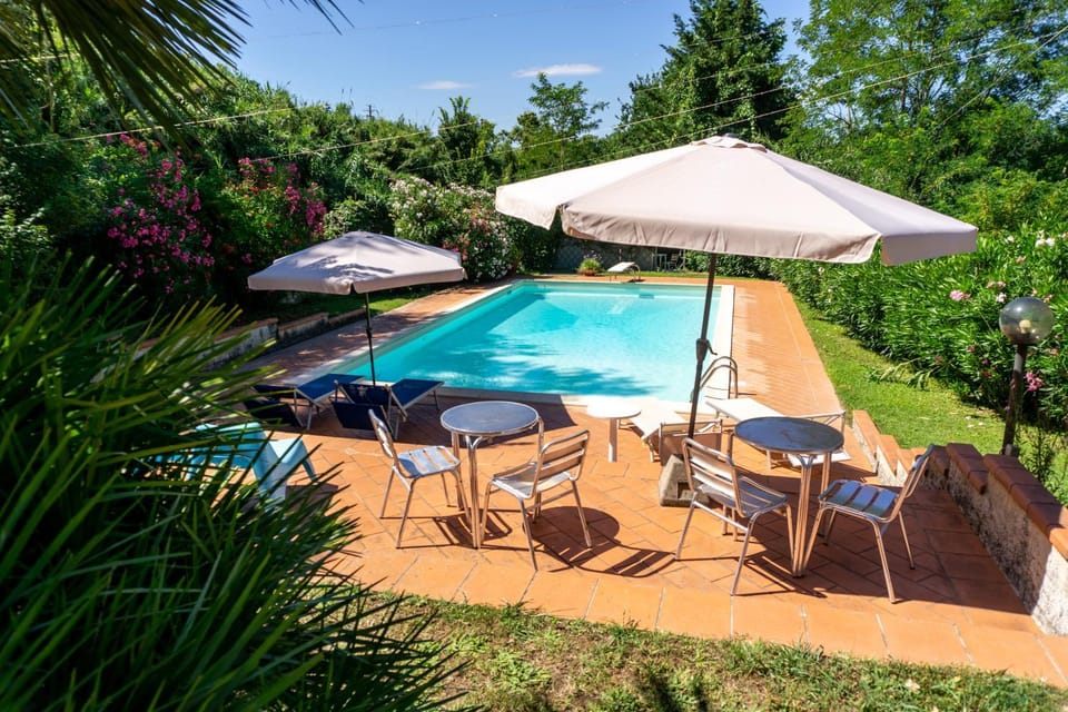 Pool view, Swimming pool, sunbed