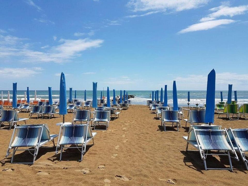 Day, Beach, sunbed