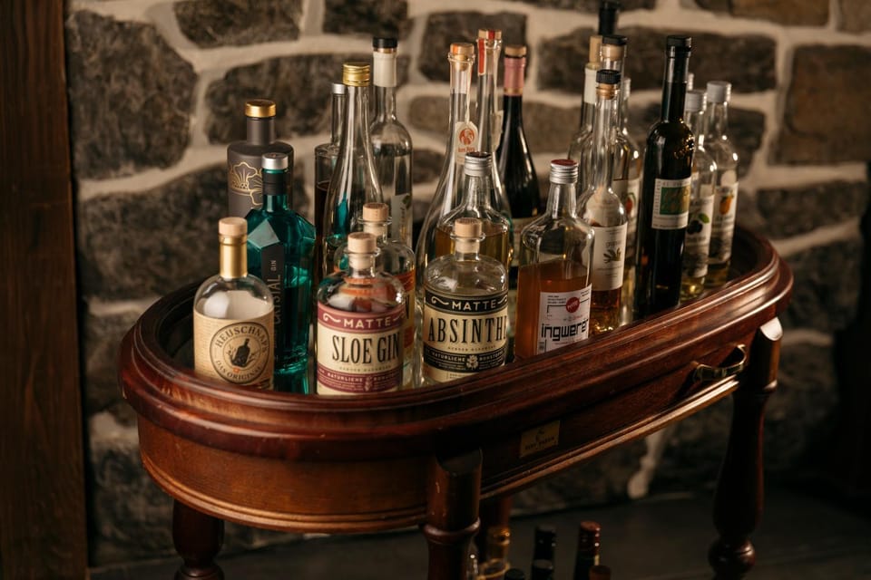 Dinner, Alcoholic drinks