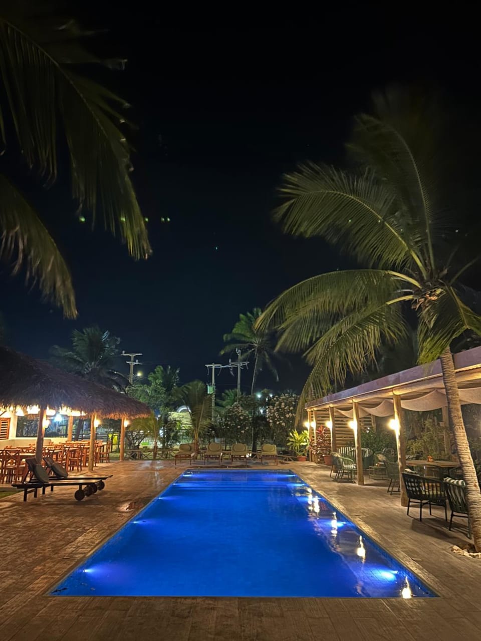 Night, Swimming pool