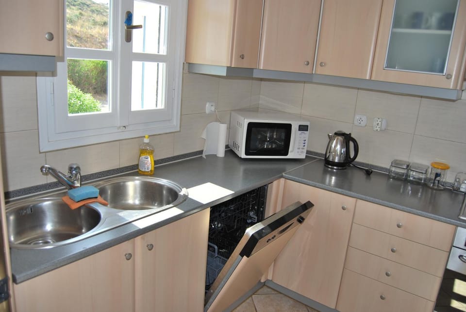 Kitchen or kitchenette, dishwasher