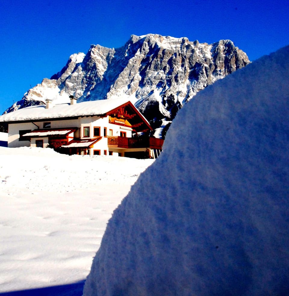 Property building, Winter, Mountain view