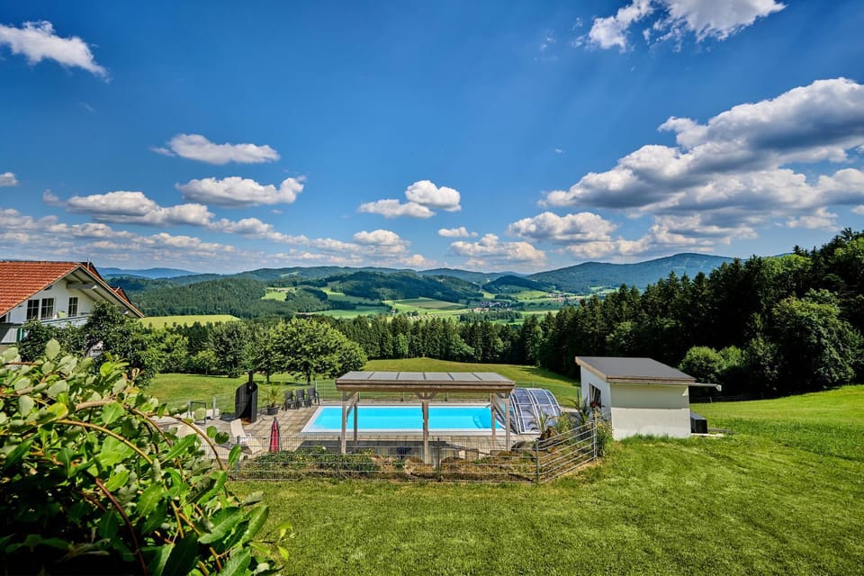 Natural landscape, Pool view, Swimming pool