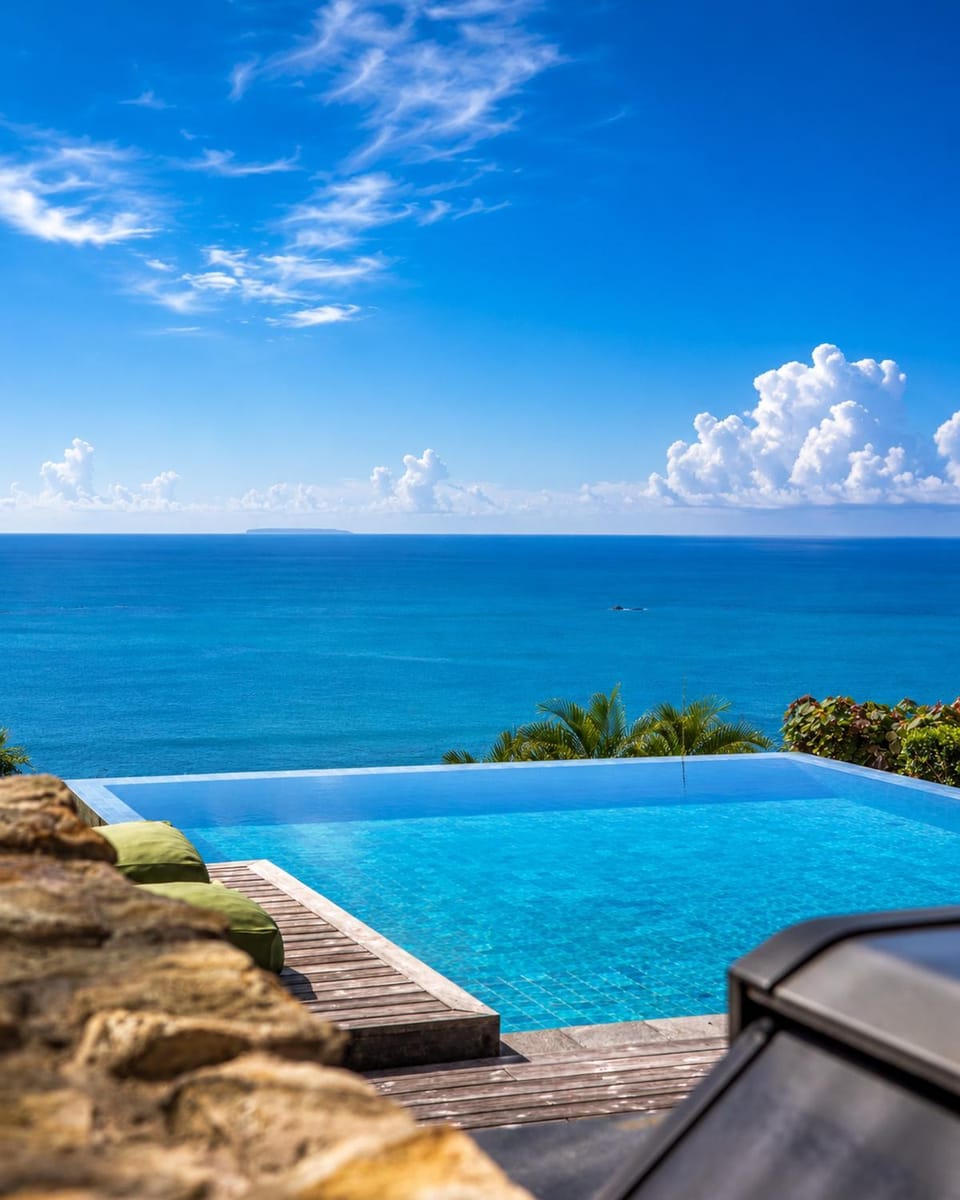 Pool view, Sea view, Swimming pool