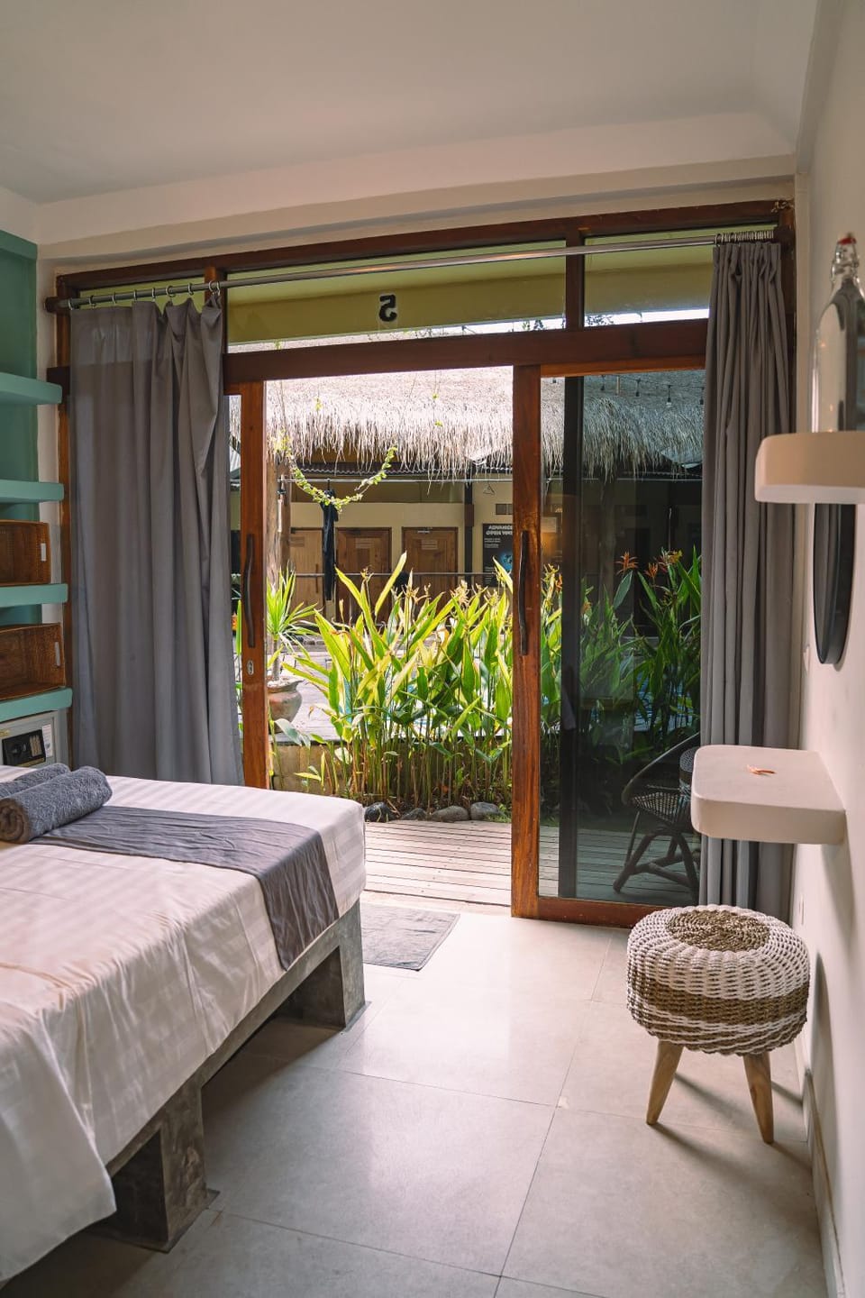 Bed, Garden, View (from property/room), Balcony/Terrace, Photo of the whole room, Bedroom, Garden view