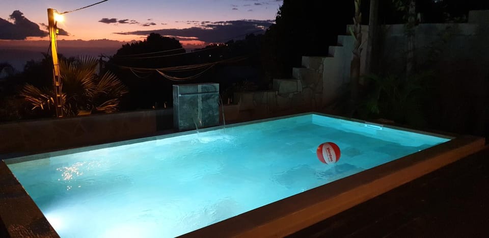 Pool view, Swimming pool, Swimming pool, Sunset