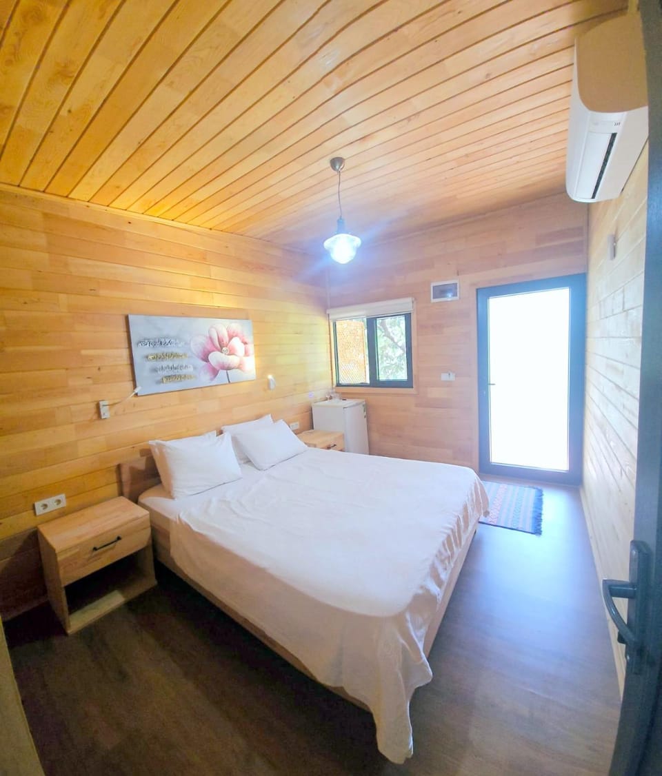 Bed, Photo of the whole room, Bedroom, air conditioner