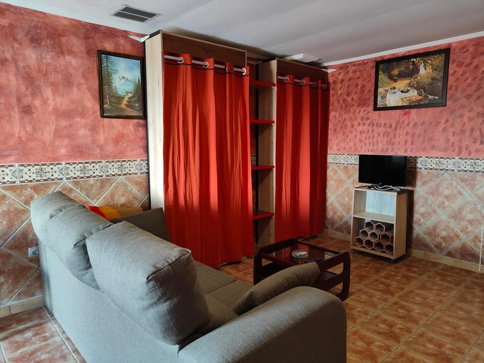 Property building, Bed, Living room