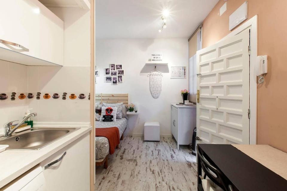 Kitchen or kitchenette, Photo of the whole room, Decorative detail, Bedroom